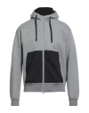 Herno Man Sweatshirt Grey Size 44 Cotton, Polyester In Gray