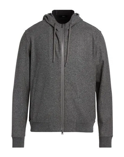 Herno Man Sweatshirt Grey Size S Polyester, Viscose, Polyamide, Wool, Elastane
