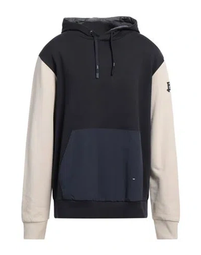 Herno Man Sweatshirt Midnight Blue Size 44 Cotton In Black