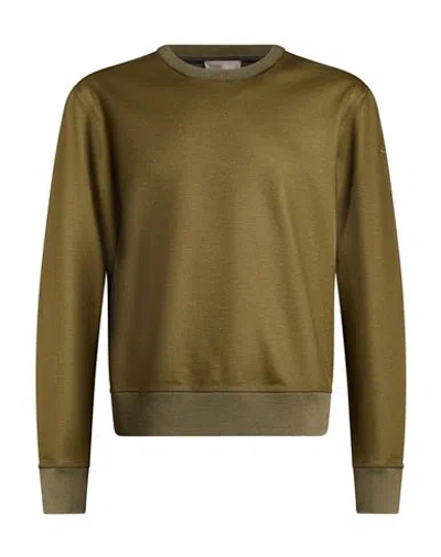 Herno Man Sweatshirt Military Green Size 46 Virgin Wool, Polyamide, Elastane