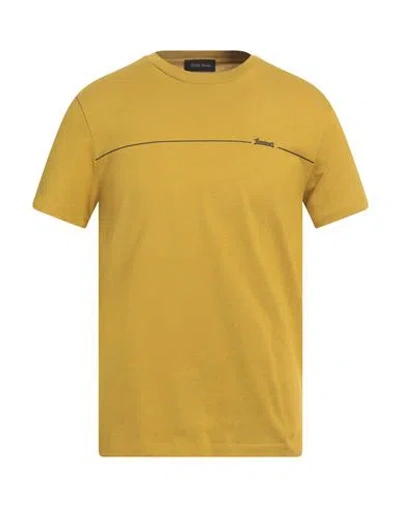 Herno Man T-shirt Acid Green Size 40 Cotton