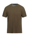 Herno Man T-shirt Military Green Size 38 Cotton