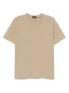 Herno Crew Neck Plain Design Short Sleeves T-shirt In Neutral
