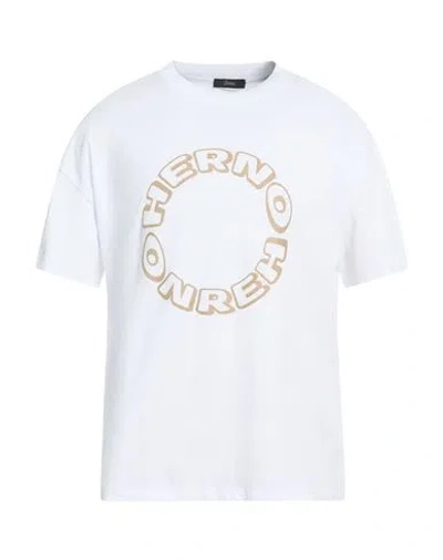Herno Man T-shirt White Size 40 Cotton