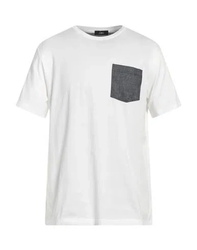 Herno Man T-shirt White Size 46 Cotton, Linen, Elastane