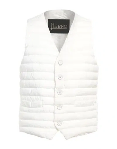 Herno Man Tailored Vest White Size 42 Polyamide, Polyurethane