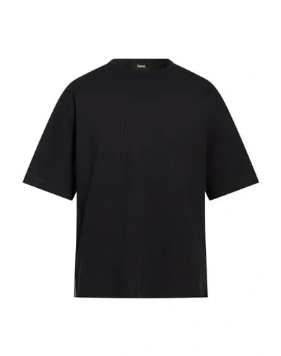 Herno Man T-shirt Black Size M Polyester, Polyamide, Polyurethane