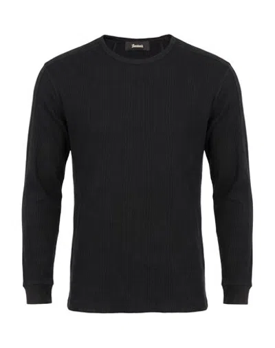 Herno Man T-shirt Black Size S Polyester, Elastane