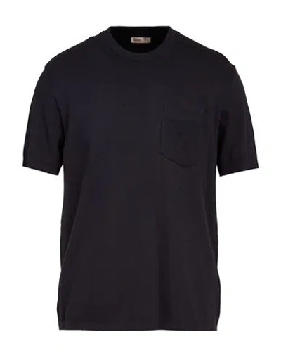 Herno Man T-shirt Navy Size 36 Cotton, Cashmere In Black