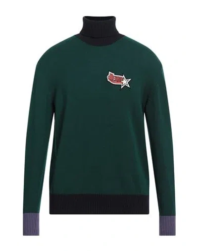 Herno Man Turtleneck Dark Green Size 42 Wool