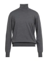 Herno Man Turtleneck Grey Size 40 Virgin Wool In Gray