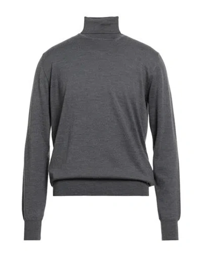 Herno Man Turtleneck Grey Size 40 Virgin Wool In Gray