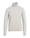 Herno Man Turtleneck Light Grey Size 42 Wool In Gray