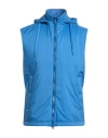 Herno Man Vest Azure Size 40 Polyamide In Blue