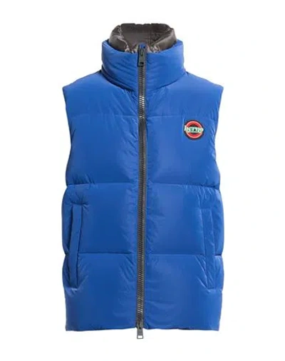 Herno Man Vest Blue Size 42 Polyamide In Multi