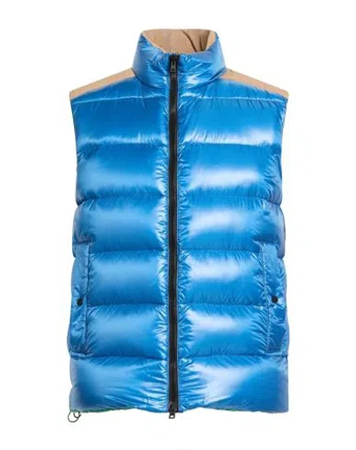 Herno Man Vest Blue Size 48 Polyamide