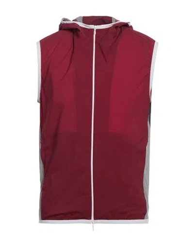 Herno Man Vest Burgundy Size 40 Polyamide, Elastane