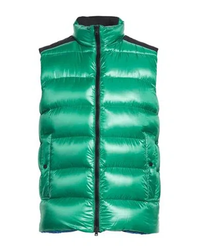 Herno Man Vest Emerald Green Size 42 Polyamide