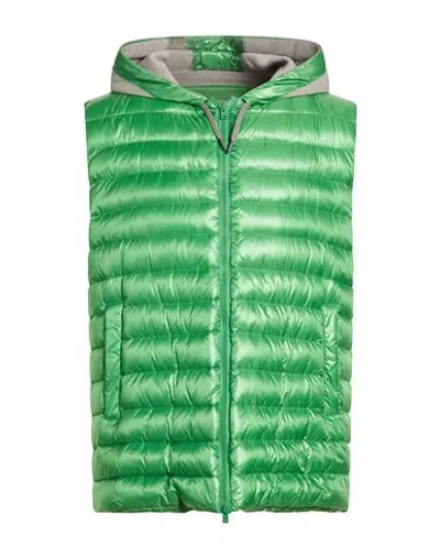 Herno Man Vest Green Size 46 Polyamide, Polyester, Cotton