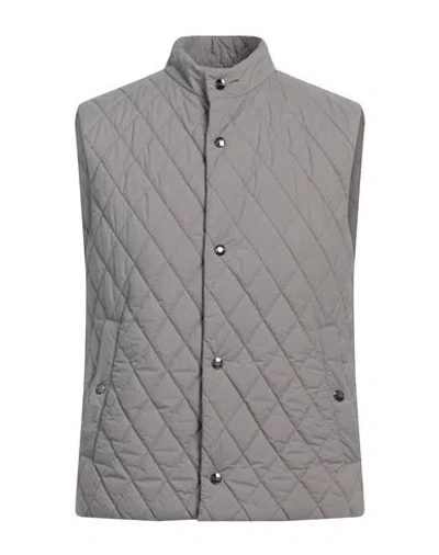 Herno Man Vest Grey Size 40 Polyamide, Polyurethane