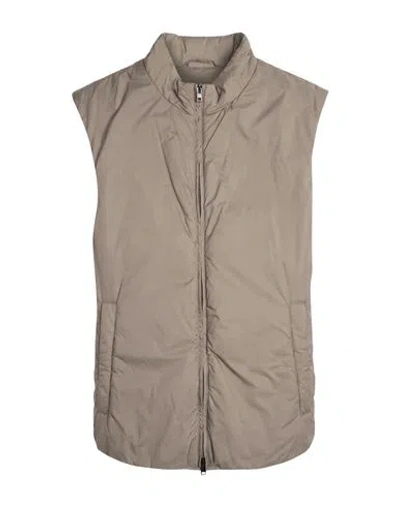Herno Man Vest Grey Size 40 Polyamide, Polyurethane In Brown