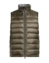 Herno Man Vest Khaki Size 44 Polyamide In Brown