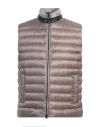 Herno Man Vest Light Brown Size 40 Polyamide In Purple