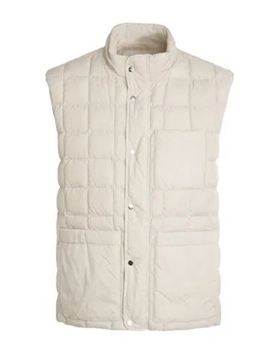 Herno Man Vest Light Grey Size 38 Polyamide In Gray