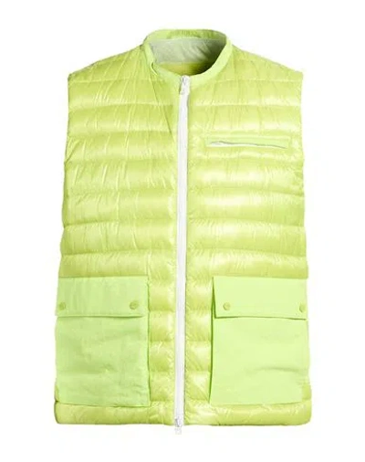Herno Man Vest Lime Green Size 40 Polyamide