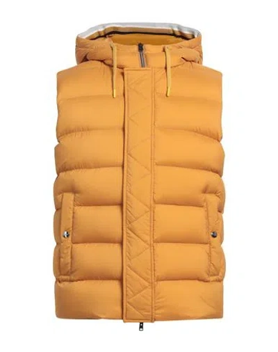 Herno Man Vest Marigold Size 40 Polyamide, Polyurethane