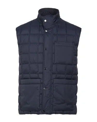 Herno Man Vest Midnight Blue Size 36 Polyamide