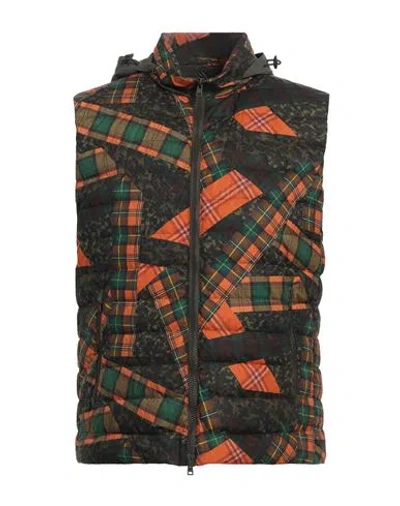 Herno Man Vest Military Green Size 40 Cotton, Polyester