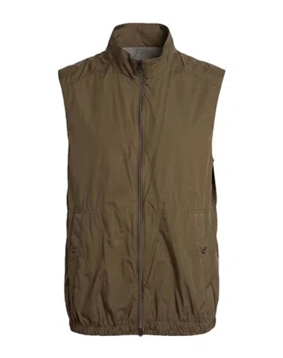 Herno Man Vest Military Green Size 40 Polyamide, Polyurethane