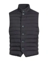 Herno Man Vest Navy Size 42 Polyamide, Polyurethane In Black