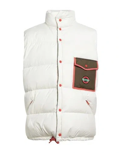 Herno Man Vest Off White Size 40 Polyamide