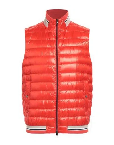 Herno Man Vest Orange Size 40 Polyamide In Red