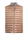 Herno Man Vest Sand Size 36 Polyamide In Brown