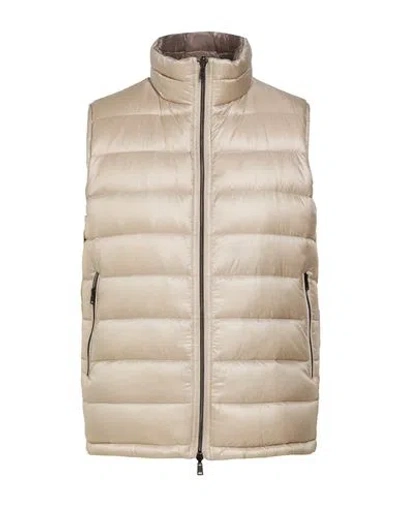 Herno Man Vest Sand Size 38 Polyamide In Beige