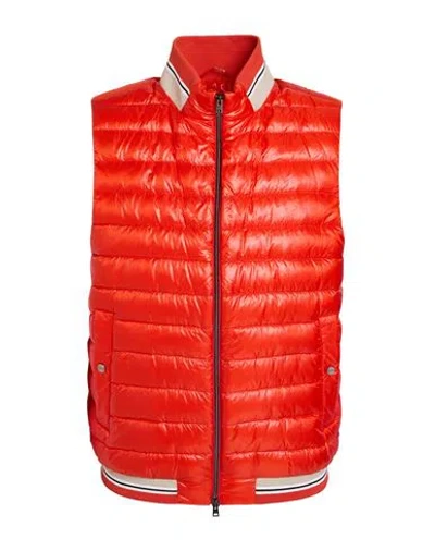 Herno Man Vest Orange Size 40 Polyamide In Red