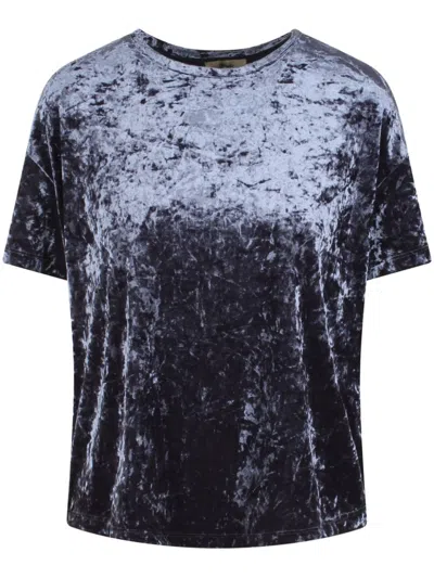 HERNO MARBLED VELVET T-SHIRT