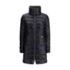 Herno Maria Long Down Jacket In Black Nylon
