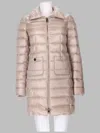 Herno Maria Quilted Long Polyamide Down Jacket In Pink