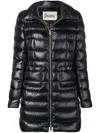 Herno Maria Long Down Jacket In Black Nylon In Black