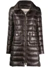 Herno Maria Quilted Down Jacket In Brown