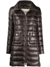 Herno Brown Quilted Jacket In Brown