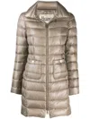 Herno Maria Midi Down Jacket In Gray