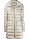 Herno Long-sleeve Puffer Jacket In Grey