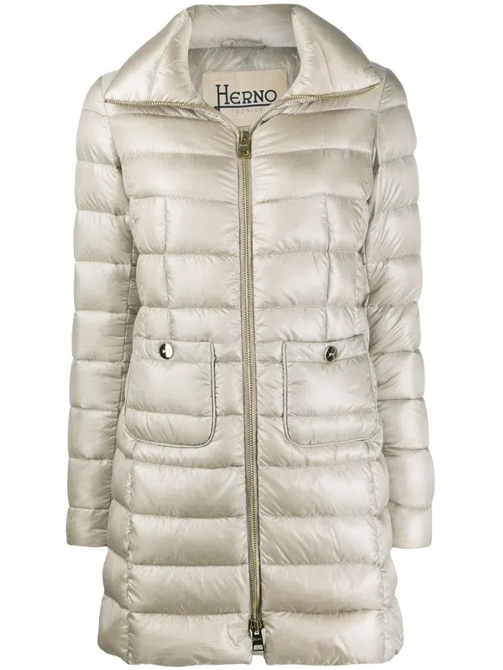 【関税＆送料込み】Herno Maria Midi Down Jacket Herno Maria Midi Down Jacket In Grey | ModeSens
