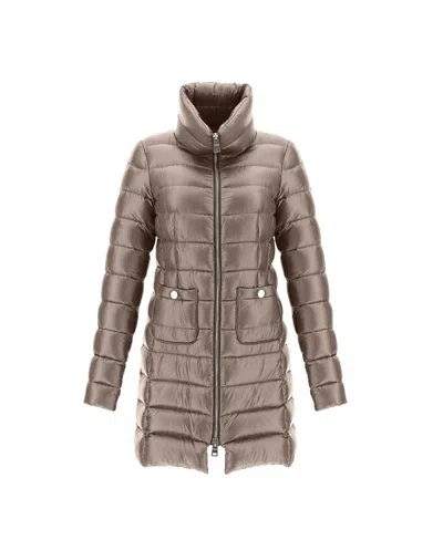 Herno Maria Zipped Jacket In Gray