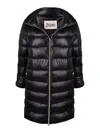 Herno Ultralight Zipped Quilted Coat In Negro